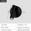 GobekUsa Bedroom Wall Lamp Surface Spotlight Indoor Reading Sconce Lights