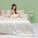 GobekUsa Cool Feel Summer Quilt: Grade A Ice, Extra Soft, Quick Drying Quilted Blanket