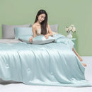 GobekUsa Cool Feel Summer Quilt: Grade A Ice, Extra Soft, Quick Drying Quilted Blanket