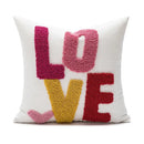 White love floral decorative sofa pillowcase living room cushion cover by Decorbites