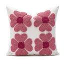 White love floral decorative sofa pillowcase living room cushion cover by Decorbites