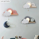 GobekUsa Nordic Macaron LED Cloud Glass Wall Lamps for Children Room