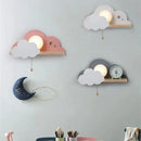 GobekUsa Nordic Macaron LED Cloud Glass Wall Lamps for Children Room