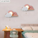 GobekUsa Nordic Macaron LED Cloud Glass Wall Lamps for Children Room
