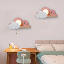 GobekUsa Nordic Macaron LED Cloud Glass Wall Lamps for Children Room