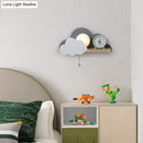 GobekUsa Nordic Macaron LED Cloud Glass Wall Lamps for Children Room