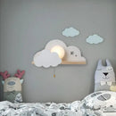 GobekUsa Nordic Macaron LED Cloud Glass Wall Lamps for Children Room