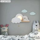 GobekUsa Nordic Macaron LED Cloud Glass Wall Lamps for Children Room