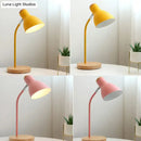 GobekUsa Swivelable Macaron Metal Night Lamp - Child Room Table Light with Flashlight Design