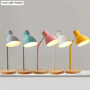 GobekUsa Swivelable Macaron Metal Night Lamp - Child Room Table Light with Flashlight Design