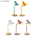 GobekUsa Swivelable Macaron Metal Night Lamp - Child Room Table Light with Flashlight Design