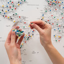 World Map on Canvas - White