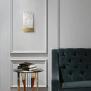 GobekUsa Nordic Style Mica Wall Sconce: Rectangle Shade, Single Light, Living Room Wall Mount