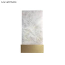 GobekUsa Nordic Style Mica Wall Sconce: Rectangle Shade, Single Light, Living Room Wall Mount