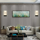 GobekUsa Nordic Style Mica Wall Sconce: Rectangle Shade, Single Light, Living Room Wall Mount