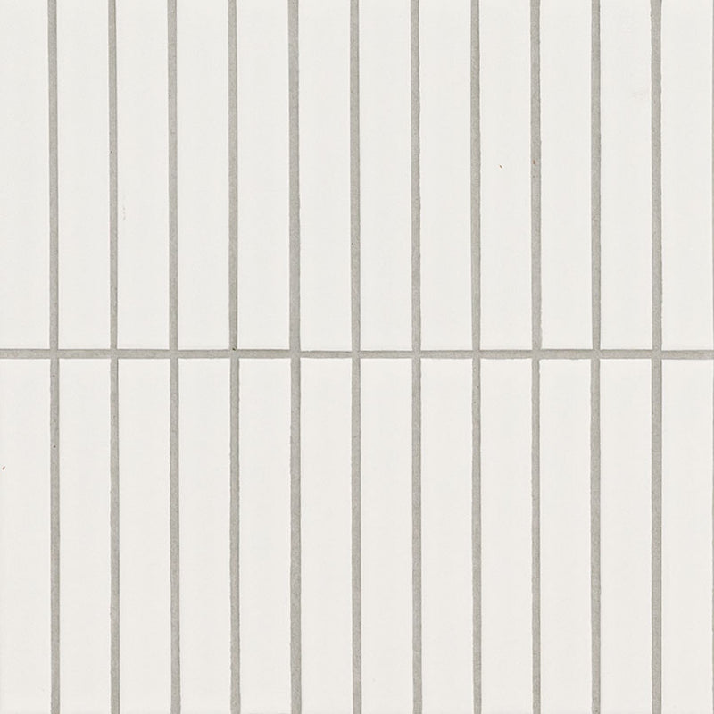 MSI White Matte 1x6 Stack Pattern