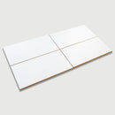 White Matte Ceramic Tiles 4x8