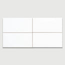 White Matte Ceramic Tiles 4x8