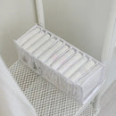 White mesh underwear organizer box set bedroom wardrobe storage by Decorbites