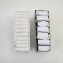 White mesh underwear organizer box set bedroom wardrobe storage by Decorbites
