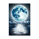 White Moon Canvas