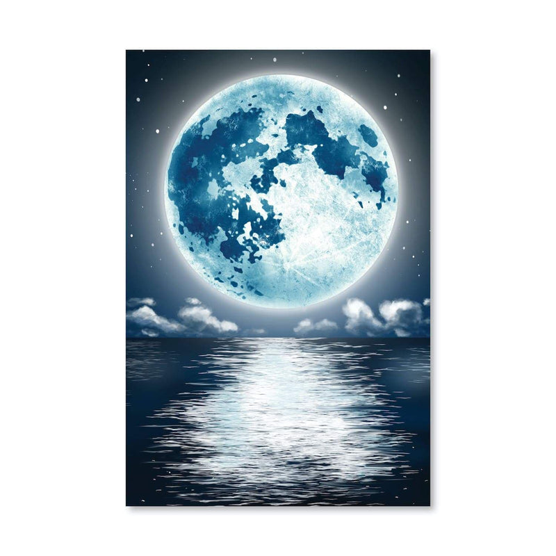 White Moon Canvas