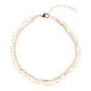 White Mother of Pearl Golden Chain Bracelet