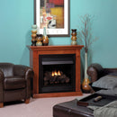 White Mountain Hearth VAIL 26" Vent-Free Propane/Natural Gas Fireplace With Outer Frame, Hood, Louvers & Log Set (SAK42581)