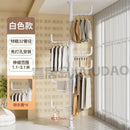 GobekUsa Clothing Storage Hanging Rail Coat Rack for Bedroom and Living Room