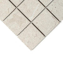 White Natural Matte Straight Joint 2x2 Porcelain Mosaics 12x12