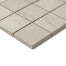 White Natural Matte Straight Joint 2x2 Porcelain Mosaics 12x12