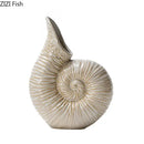 GobekUsa Conch Ceramic Vase for Aesthetic Desk Decor and Flowers Arrangement