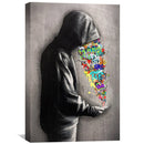 White Noise Graffiti Canvas