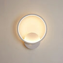 GobekUsa White Nordic Style LED Wall Sconce - Shaded Acrylic Corridor Light Fixture