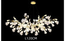 GobekUsa Ginkgo Chandelier Villa Duplex Pendant Light for Living Room & Hotel Lobby