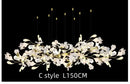 GobekUsa Ginkgo Chandelier Villa Duplex Pendant Light for Living Room & Hotel Lobby