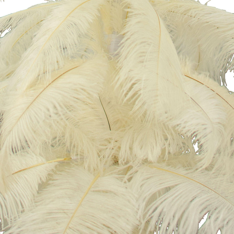 White Ostrich Feather Christmas Tree