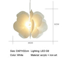 GobekUsa Butterfly Pendant Light: Nordic LED G9 Chandelier for Home Decorations