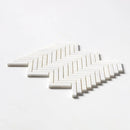 White Pearl Honed Herringbone 5/8x3 Marble Mosaics 10 7/16x12 13/16
