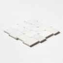 White Pearl Multi Finish Pinwheel Marble Mosaics 10 5/8x10 5/8