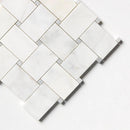 White Pearl Multi Finish Pinwheel Marble Mosaics 10 5/8x10 5/8