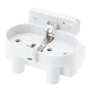 White plastic 2g11 lamp holder socket kitchen terminal block by Decorbites