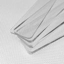 White plastic biscuit cake rolling tool kitchen thickness ruler by Decorbites