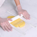 White plastic biscuit cake rolling tool kitchen thickness ruler by Decorbites