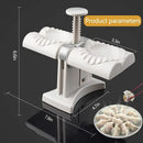 White plastic double head dumplings press and ravioli maker kitchen tool by Decorbites