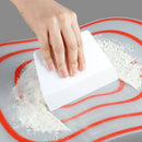 White plastic dough cream cake cutter spatula – kitchen baking tool by Decorbites