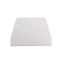 White plastic dough cream cake cutter spatula – kitchen baking tool by Decorbites