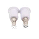 White plastic e14 to e26 e27 adapter converter 4pcs kitchen light by Decorbites