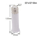 White plastic e27 socket extender lamp adapter kitchen light fitting by Decorbites