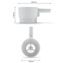 White plastic electric flour sifter shaker kitchen measuring cup by Decorbites